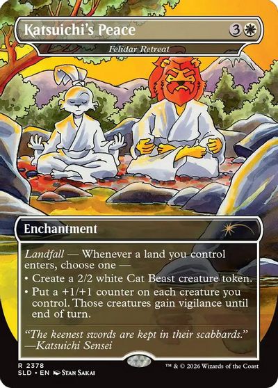 Katsuichi's Peace - Felidar Retreat card art