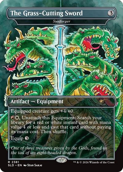 The Grass-Cutting Sword - Sunforger card art