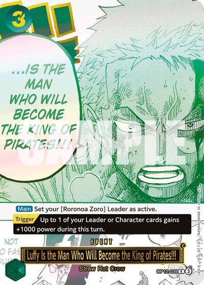 Luffy Is the Man Who Will Become the King of Pirates!!! (Japanese Version 3rd Anniversary Set) card art