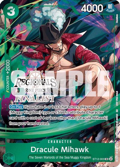 Dracule Mihawk (Regionals Finalist Card Set 26-27) card art