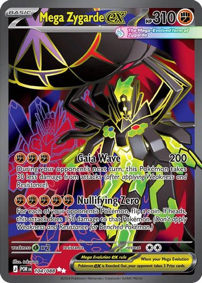 Mega Zygarde ex - 104/088 card art