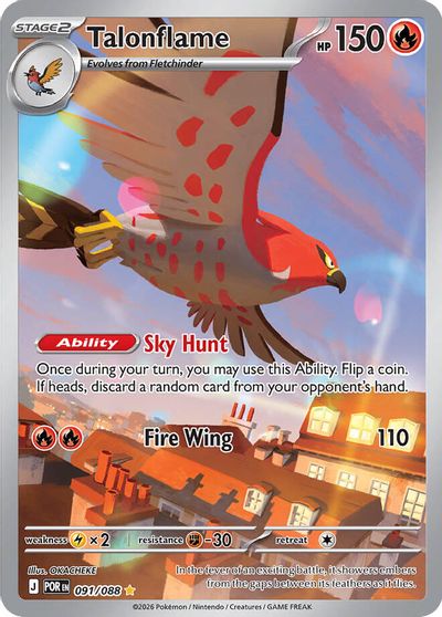 Talonflame - 091/088 card art
