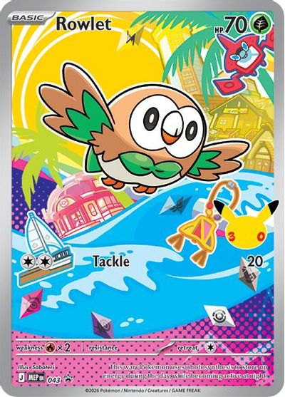 Rowlet - 043 card art