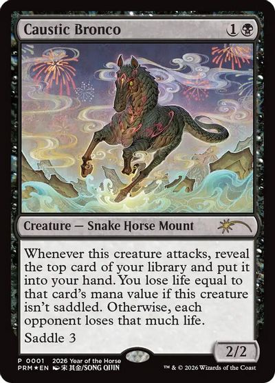 Caustic Bronco (Year of the Horse 2026) card art