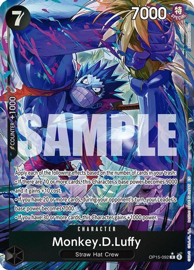 Monkey.D.Luffy (OP15-092) (Alternate Art) card art