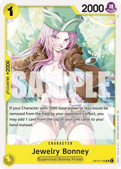 Jewelry Bonney (OP15-105) card art