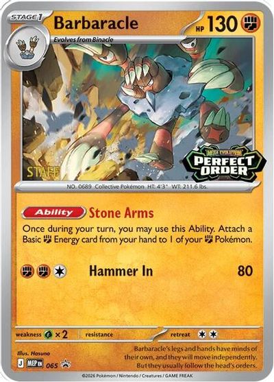 Barbaracle - 065 [Staff] card art