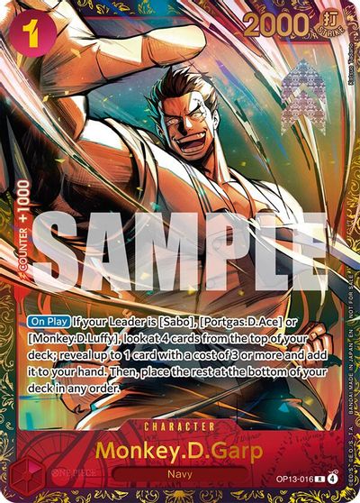 Monkey.D.Garp (Treasure Cup March 2026) card art