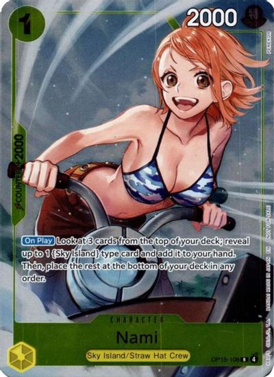 Nami (OP15-108) (Dash Pack) card art