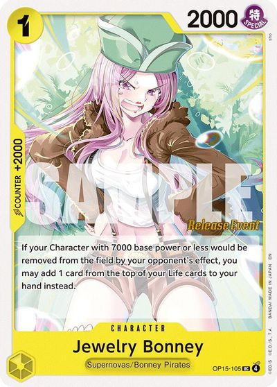 Jewelry Bonney (OP15-105) card art