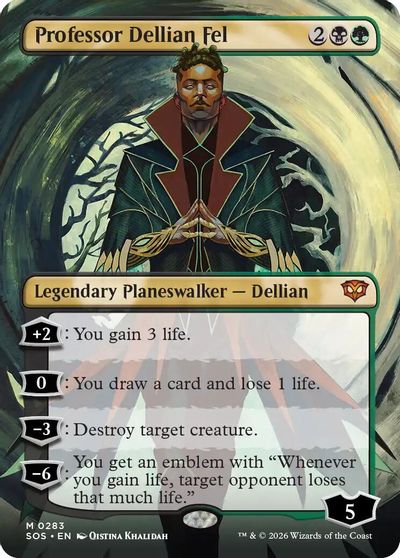 Professor Dellian Fel (Borderless) card art