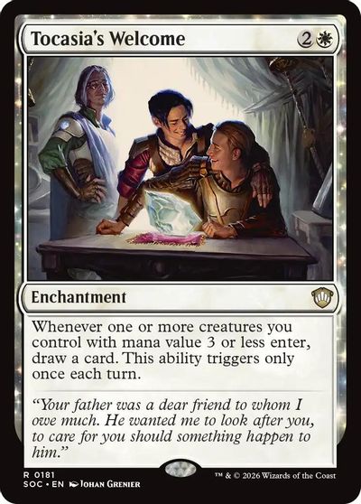 Tocasia's Welcome card art