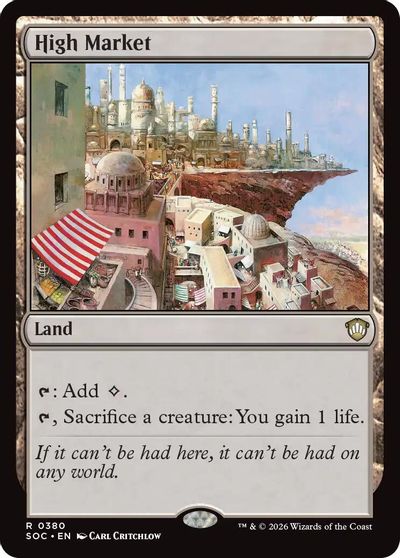 High Market card art