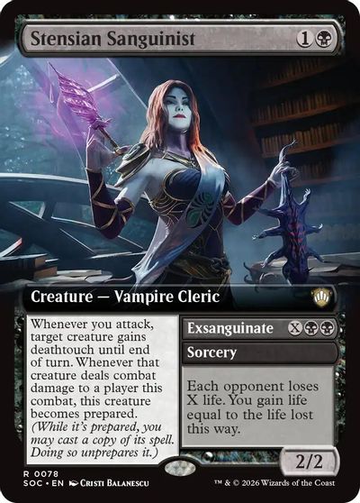 Stensian Sanguinist (Extended Art) card art