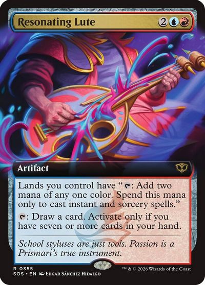 Resonating Lute (Extended Art) card art
