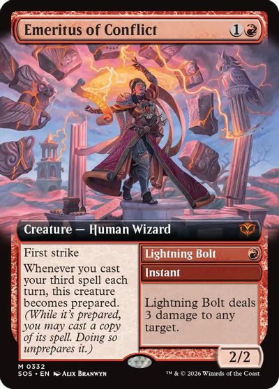 Emeritus of Conflict (Extended Art) card art