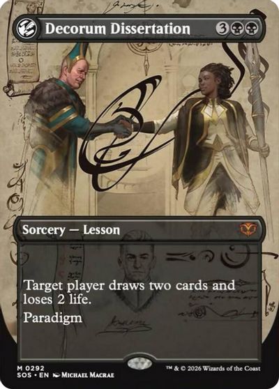 Decorum Dissertation (Borderless) card art