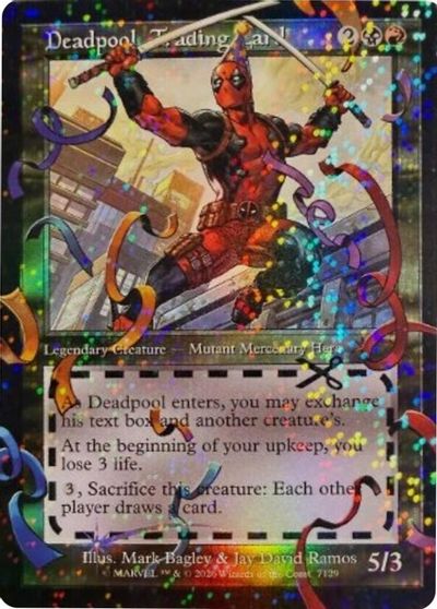 Deadpool, Trading Card (7129) (Pool Party Foil) card art