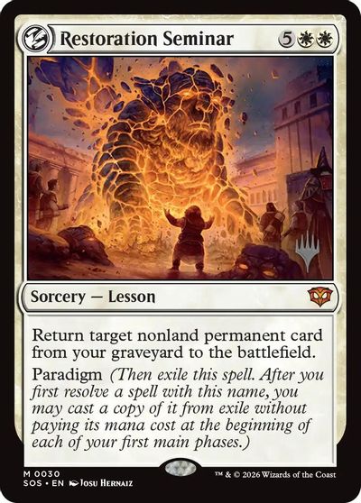 Restoration Seminar card art
