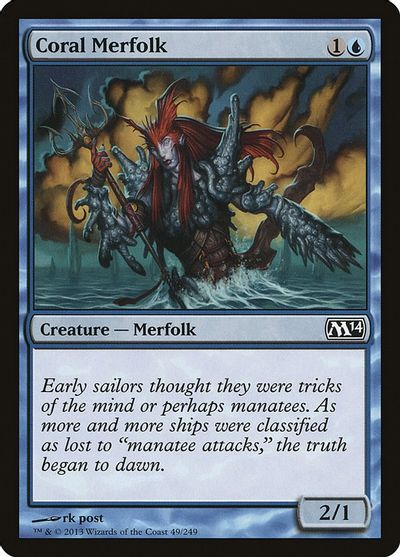 Coral Merfolk card art