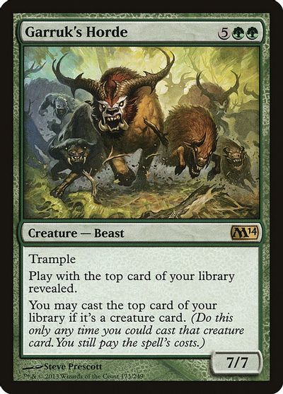 Garruk's Horde card art