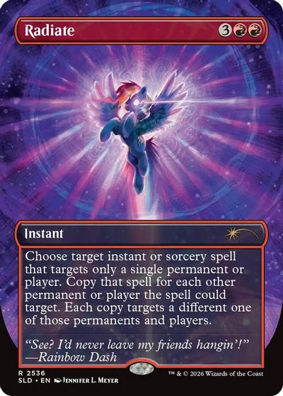 Radiate card art