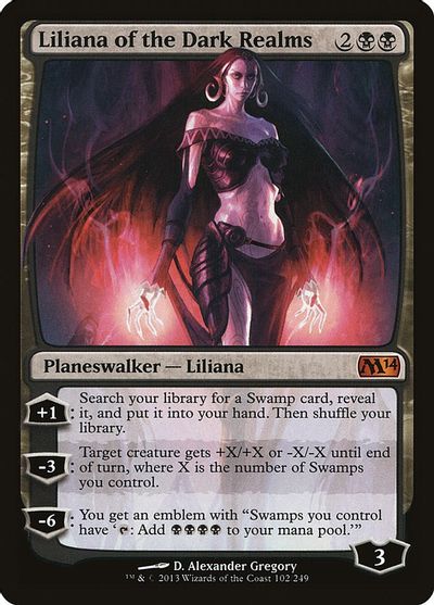 Liliana of the Dark Realms card art