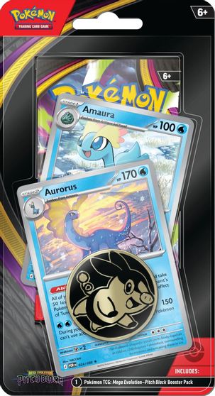 Pitch Black Premium Checklane Blister [Amaura, Aurorus] (Target Exclusive) card art