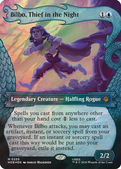 Bilbo, Thief in the Night (Showcase) (Surge Foil) card art