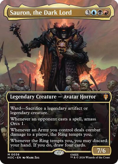 Sauron, the Dark Lord (Borderless) card art
