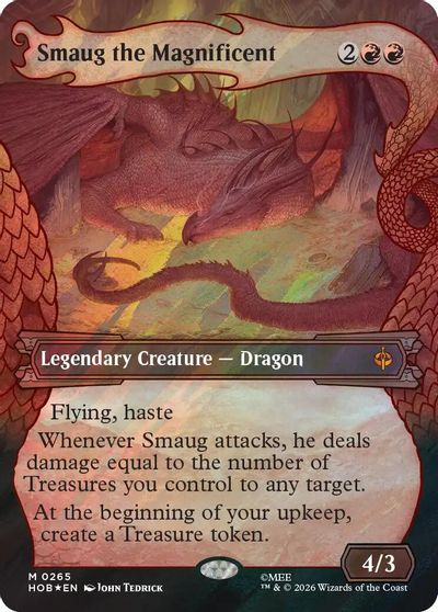 Smaug the Magnificent (Showcase) (Surge Foil) card art