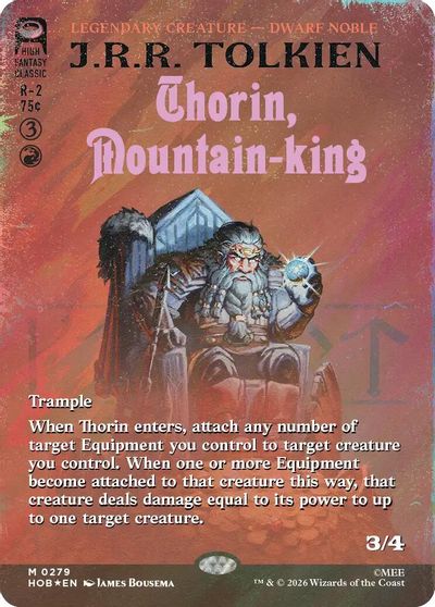 Thorin, Mountain-king (Borderless) (Surge Foil) card art