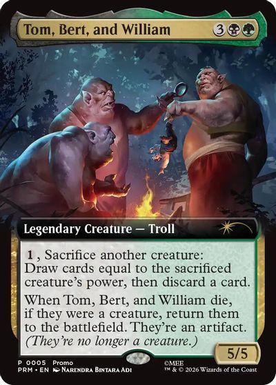 Tom, Bert, and William (Extended Art) card art