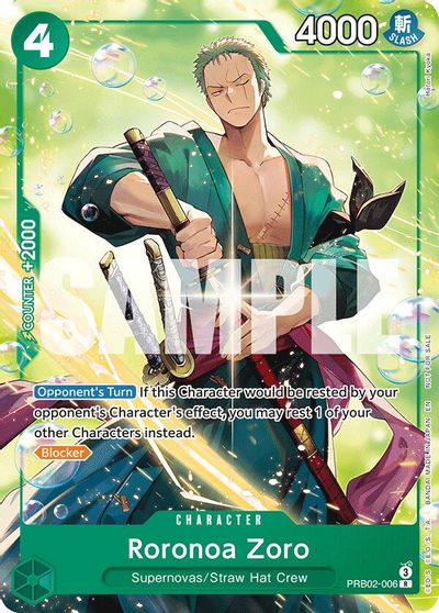 Roronoa Zoro (Welcome Pack 2026 Vol.1) card art
