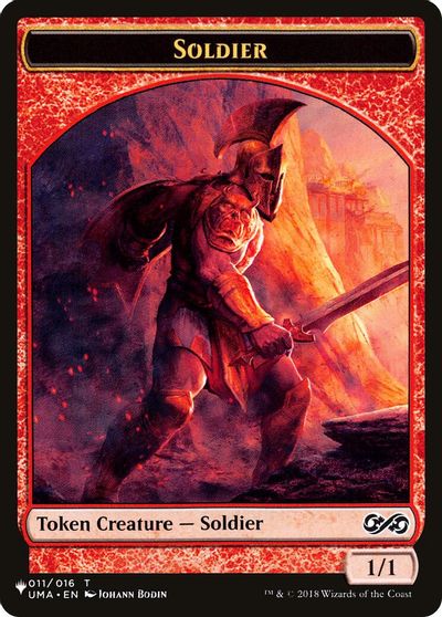 Soldier (UMA) // Kobolds of Kher Keep (MKC) Double-sided Token card art