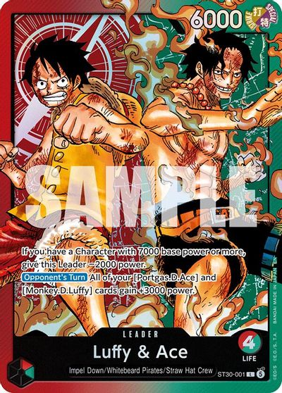 Luffy & Ace card art