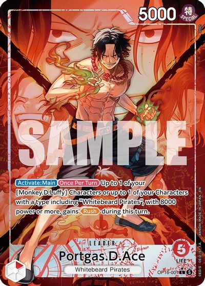 Portgas.D.Ace (001) (Alternate Art) card art