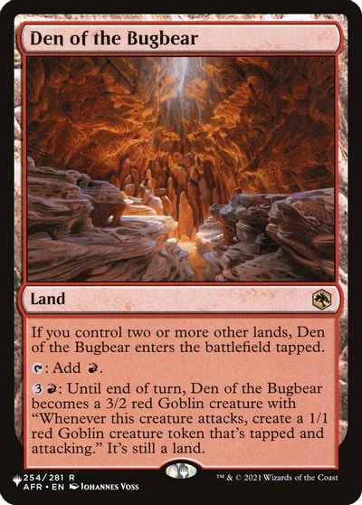 Den of the Bugbear card art