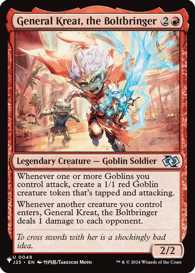 General Kreat, the Boltbringer (Anime) card art