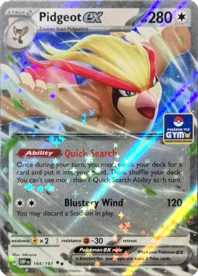 Pidgeot ex - 164/197 card art