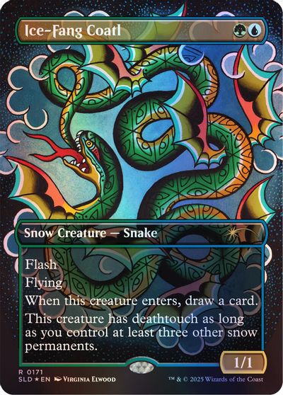 Ice-Fang Coatl (0171) (Rainbow Foil) card art