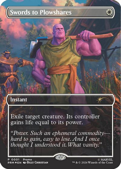 Swords to Plowshares (Borderless) (Magazine Insert) card art