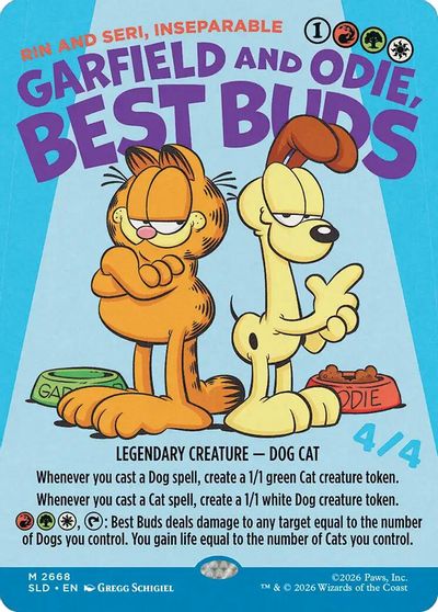 Garfield and Odie, Best Buds - Rin and Seri, Inseparable card art
