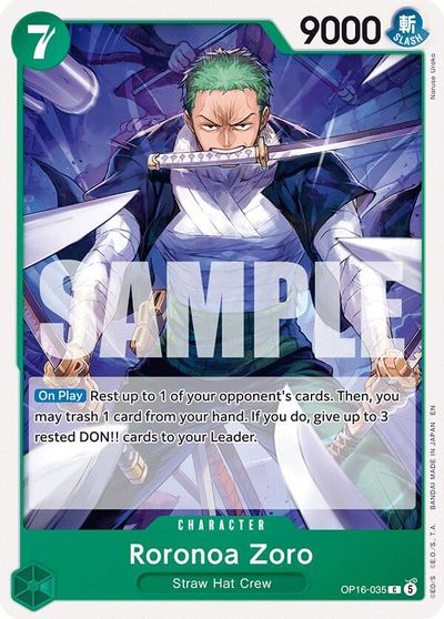 Roronoa Zoro (035) card art