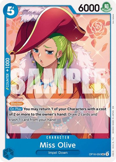 Miss Olive card art