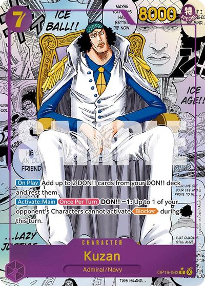 Kuzan (Manga) card art