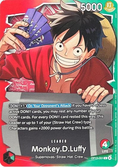 Monkey.D.Luffy - OP13-001 (Ichiban Kuji Exclusive) card art