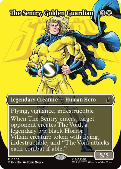 The Sentry, Golden Guardian (Borderless) card art