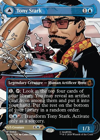 Tony Stark (Borderless) (0350) card art