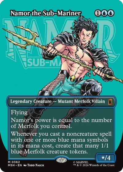 Namor the Sub-Mariner (Borderless) (362) card art